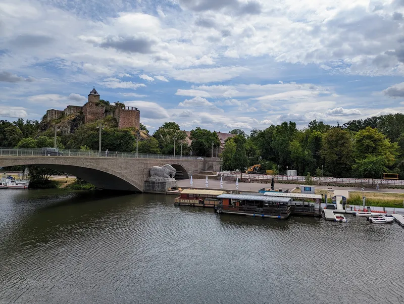 Halle (Saale) an der Burg Giebichenstein